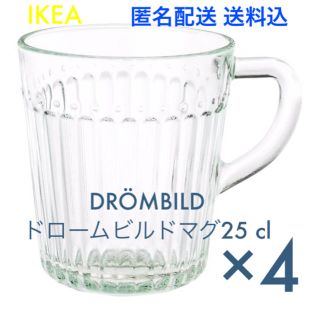 イケア(IKEA)の☆おすすめ☆ IKEA イケア ドロームビルド マグ 強化ガラス 25cl 4個(グラス/カップ)