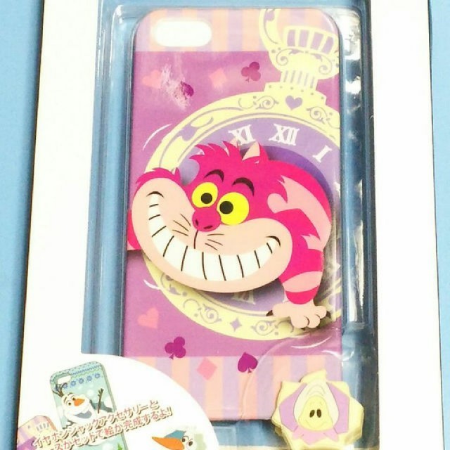 Disney(ディズニー)のiPhone5/5s専用カバー「ふしぎの国のアリス」チェシャ猫 エンタメ/ホビーのアニメグッズ(その他)の商品写真