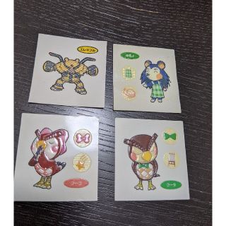 ★どうぶつの森シール3枚　ポケモンシール1枚(キャラクターグッズ)