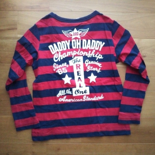 daddy oh daddy(ダディオーダディー)の【momo様ご専用】Daddy Oh Daddy　ボーダー長袖Tシャツ　130 キッズ/ベビー/マタニティのキッズ服男の子用(90cm~)(Tシャツ/カットソー)の商品写真