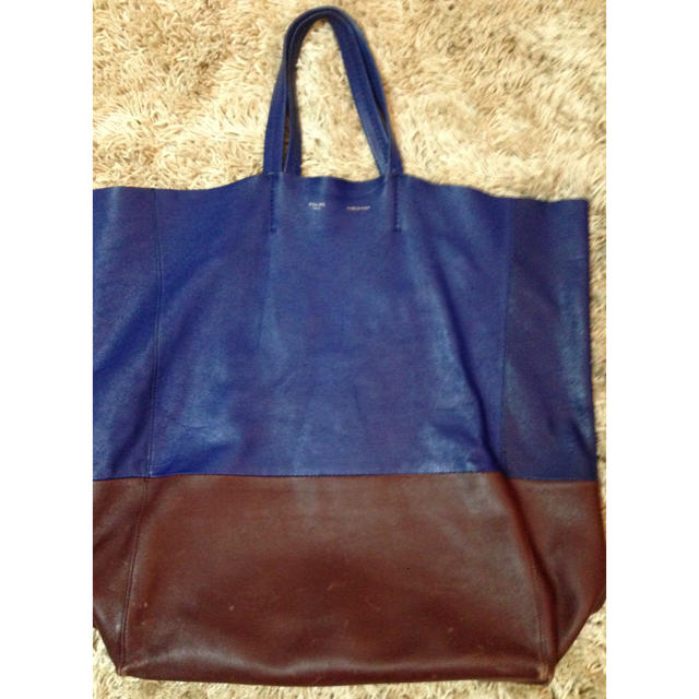 バッグceline カバ バイカラー トート