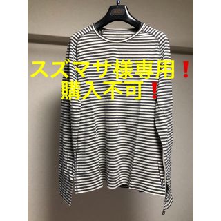 ジェイリンドバーグ(J.LINDEBERG)の◆J.LINDEBERG◆ボーダーラグランカットソー◆M(Tシャツ/カットソー(七分/長袖))