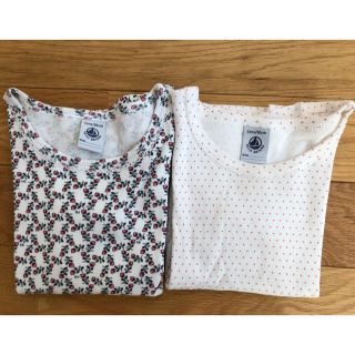 プチバトー(PETIT BATEAU)のプチバトー★半袖Ｔシャツ2枚組(Ｔシャツ)