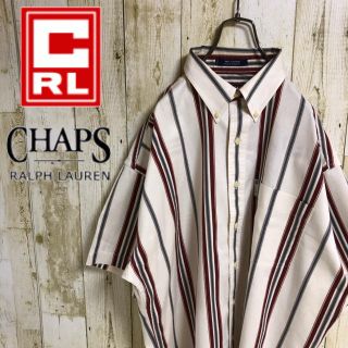 ラルフローレン(Ralph Lauren)のチャップス ラルフローレン ロゴタグ入り 90s ストライプ BDシャツ(シャツ)