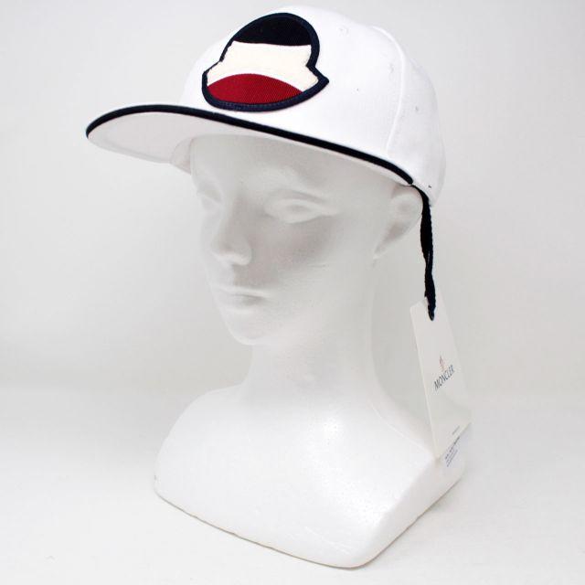 MONCLER(モンクレール)の新品 2020SS MONCLER ビッグロゴ キャップ ホワイト メンズの帽子(キャップ)の商品写真