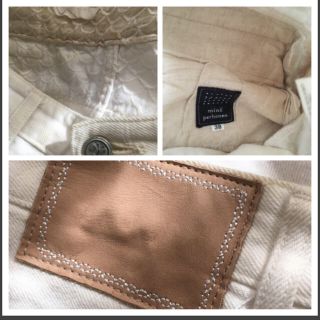 mina perhonen always ホワイトデニム 38 旧タイプ 難有