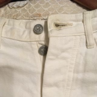 mina perhonen always ホワイトデニム 38 旧タイプ 難有