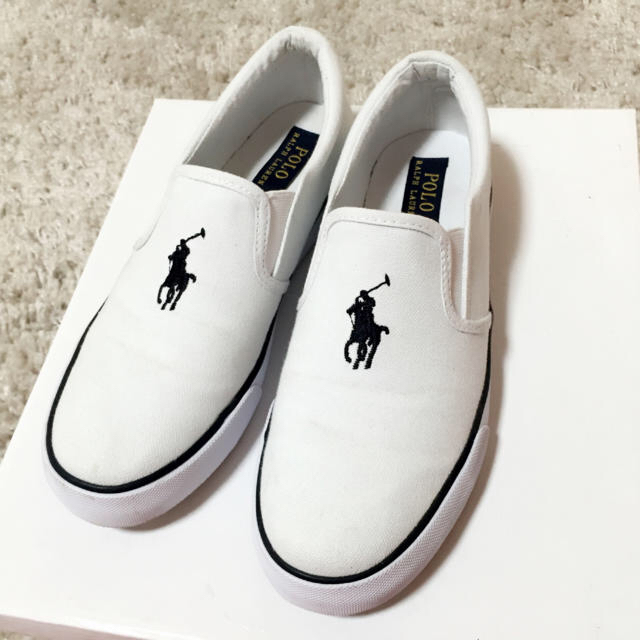 POLO RALPH LAUREN(ポロラルフローレン)のラルフローレン スリッポン♡23.5cm レディースの靴/シューズ(スニーカー)の商品写真