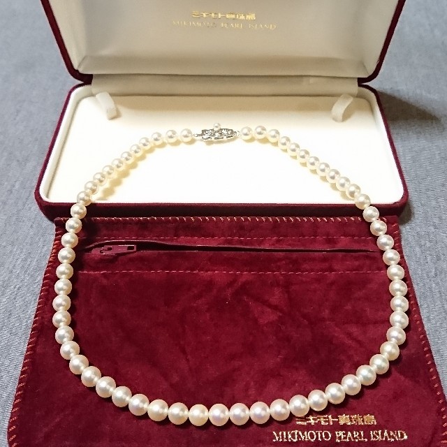 MIKIMOTO(ミキモト)のミキモト真珠島❇️パールネックレス 本真珠 レディースのアクセサリー(ネックレス)の商品写真