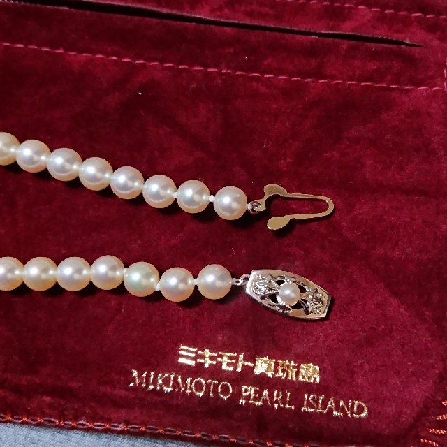 MIKIMOTO(ミキモト)のミキモト真珠島❇️パールネックレス 本真珠 レディースのアクセサリー(ネックレス)の商品写真