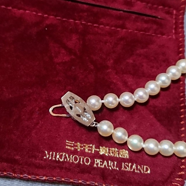 MIKIMOTO(ミキモト)のミキモト真珠島❇️パールネックレス 本真珠 レディースのアクセサリー(ネックレス)の商品写真