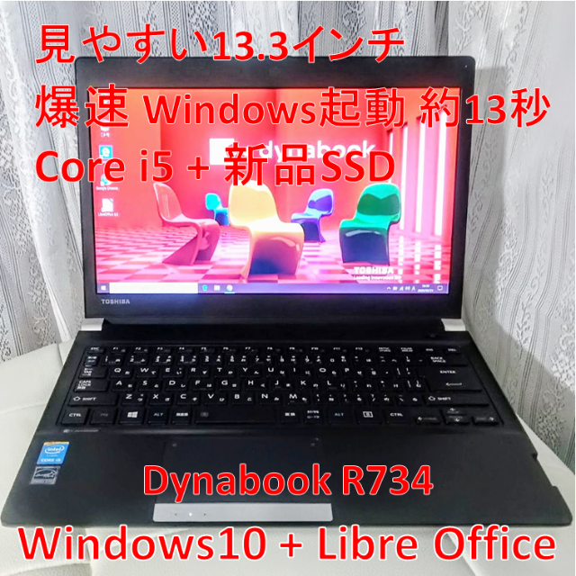 爆速！小型軽量PC i5/SSD/Office Win起動13秒