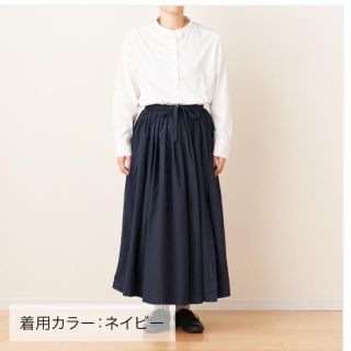 イデー(IDEE)のPOOL いろいろの服 巻きギャザーエプロン IDEE(ロングスカート)