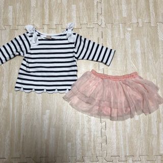 プティマイン(petit main)のプティマイン  トップス 80  スカート　春服(シャツ/カットソー)