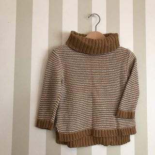 オールドネイビー(Old Navy)の【miiさま専用】ボーダー タートル ニット ☆ 2歳(ニット/セーター)