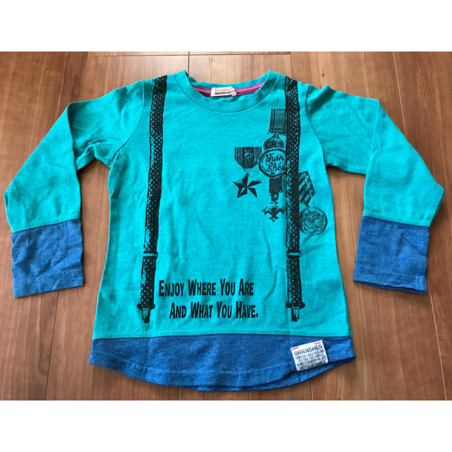 Branshes(ブランシェス)の⭐️ブランシェス☆重ね着風ロングTシャツ キッズ/ベビー/マタニティのキッズ服男の子用(90cm~)(Tシャツ/カットソー)の商品写真