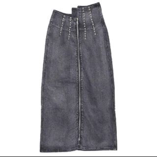 アメリヴィンテージ(Ameri VINTAGE)の美品★Ameri VINTAGE STUDS LINE DENIM SKIRT(ロングスカート)