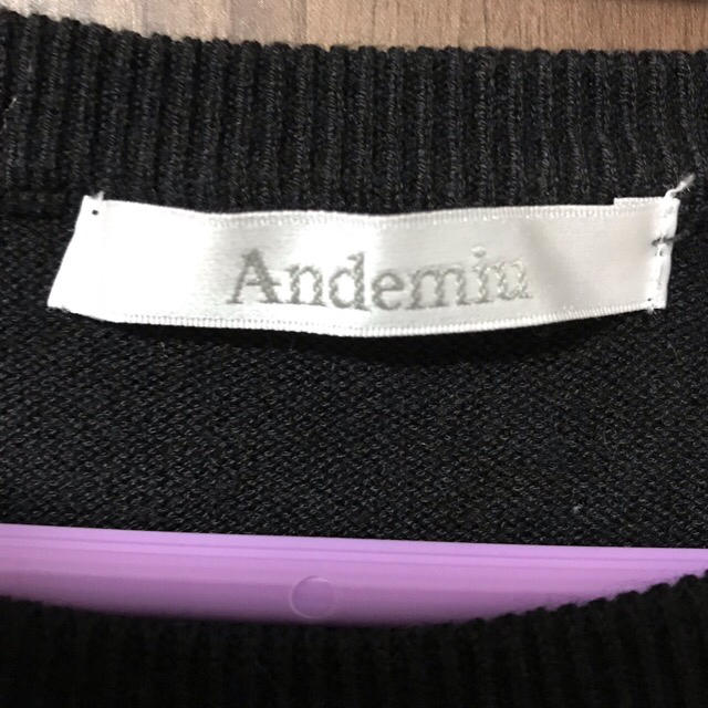 Andemiu(アンデミュウ)のニット トップス 黒 レディースのトップス(ニット/セーター)の商品写真