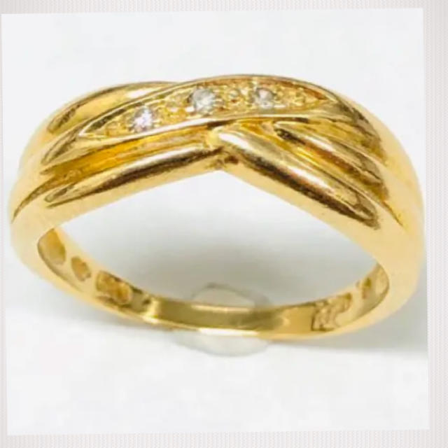 人工ダイヤモンド 1.11ct K18 リング 指輪 １１号（16.3mm)