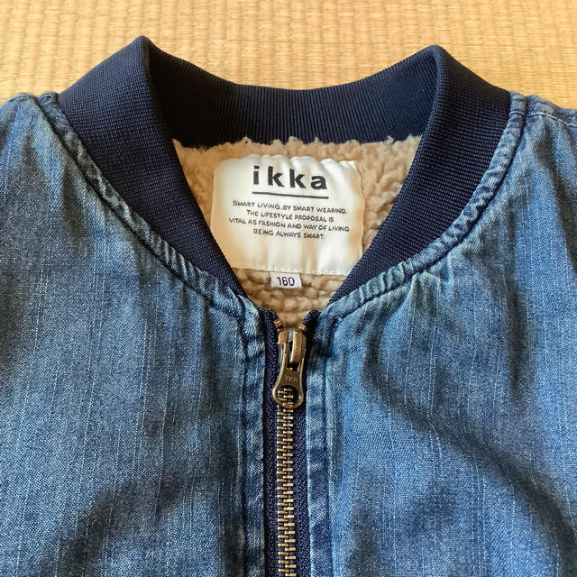 ikka(イッカ)のikka ブルゾン　160㎝ キッズ/ベビー/マタニティのキッズ服女の子用(90cm~)(ジャケット/上着)の商品写真