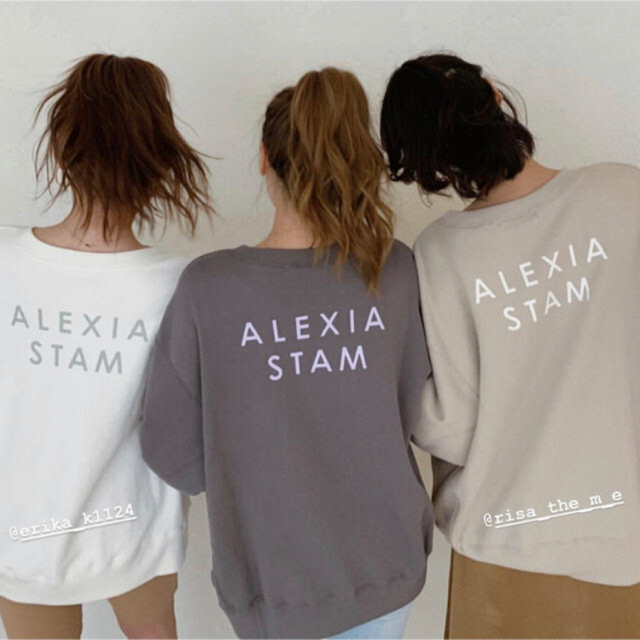 ALEXIA STAM(アリシアスタン)のalexiastam スウェット　新品 レディースのトップス(トレーナー/スウェット)の商品写真