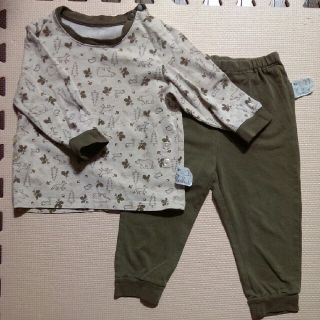 ユニクロ(UNIQLO)のユニクロ　パジャマ　長袖　90cm(パジャマ)