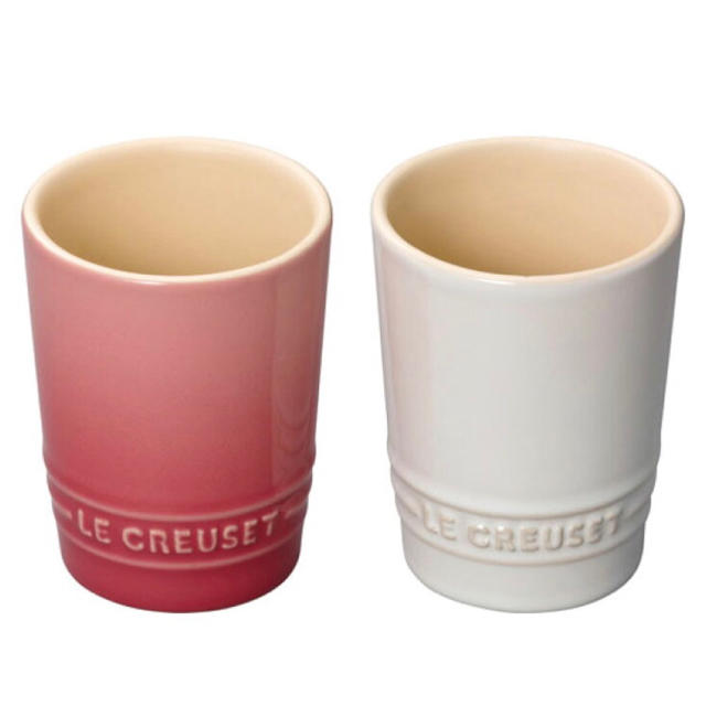 LE CREUSET(ルクルーゼ)のル・クルーゼ　ペアマグカップ キッズ/ベビー/マタニティの授乳/お食事用品(マグカップ)の商品写真