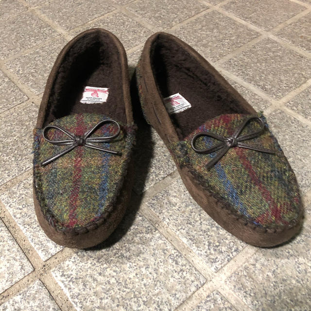 Harris Tweed(ハリスツイード)の美品　ハリスツイード  靴　レディース  Sサイズ レディースの靴/シューズ(スリッポン/モカシン)の商品写真