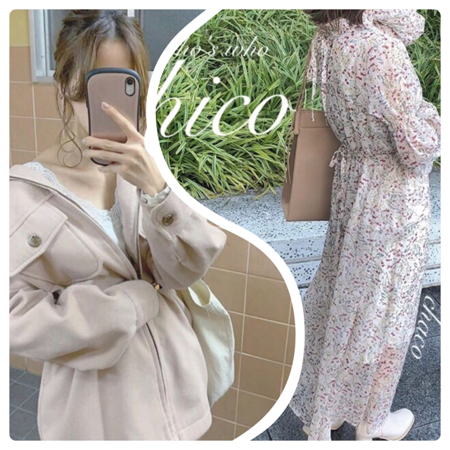 春アウター♡¥8690【Chico】BIGブルゾン  cpoジャケット