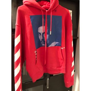 OFF WHITE オフホワイト パーカー赤色 Mサイズ