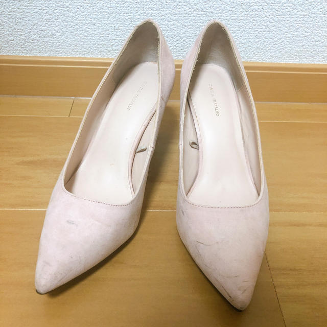 ZARA(ザラ)のザラ　ピンク　ヒール　パンプス レディースの靴/シューズ(ハイヒール/パンプス)の商品写真