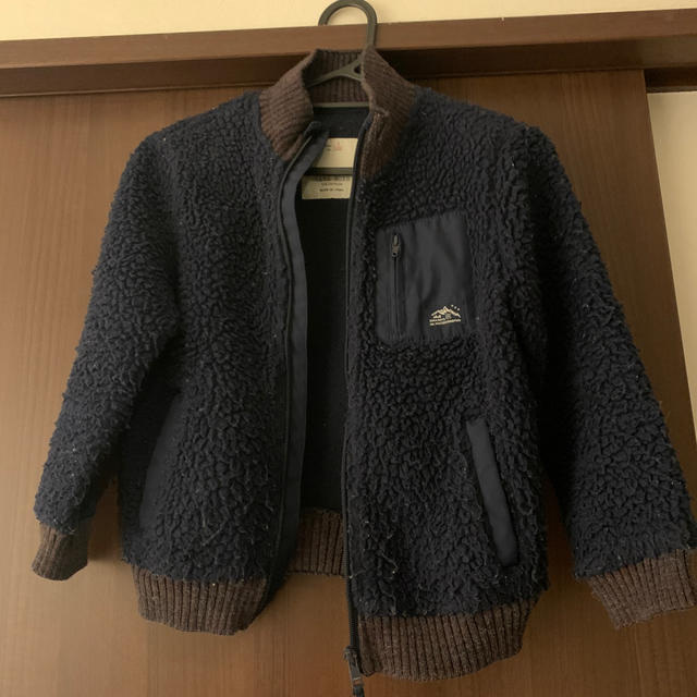 ZARA KIDS(ザラキッズ)のZARA KIDS★ボアジャケット★ネイビー キッズ/ベビー/マタニティのキッズ服男の子用(90cm~)(ジャケット/上着)の商品写真