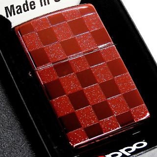 ジッポー(ZIPPO)の(送料込み)ZIPPO◇両面◇レッドチェック◇新品◇ジッポ(タバコグッズ)