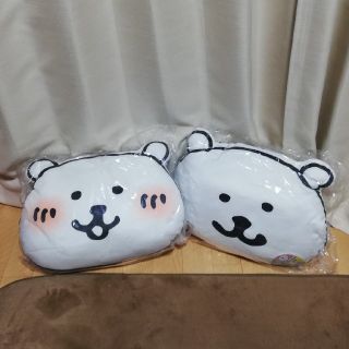 自分ツッコミくま　もちもちフェイスクッション💕(キャラクターグッズ)
