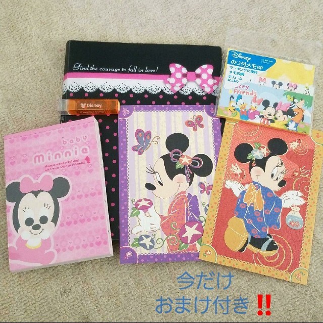 Disney ディズニー ミニーグッズ 5点セット おまけを追加 の通販 By えつ S Shop ディズニーならラクマ