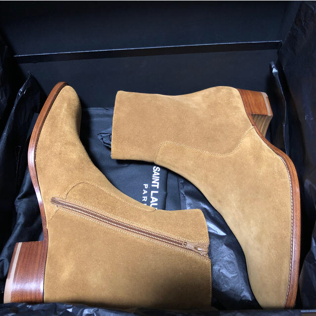 送料無料/新品】 Saint Laurent - サンローラン パリ ブーツ - jet