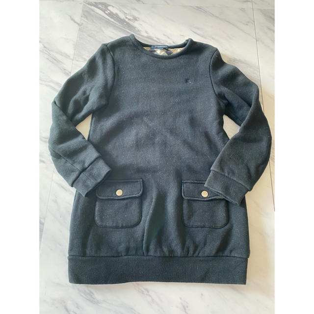 BURBERRY(バーバリー)のBurberryトレーナー地ワンピース キッズ/ベビー/マタニティのキッズ服女の子用(90cm~)(ワンピース)の商品写真