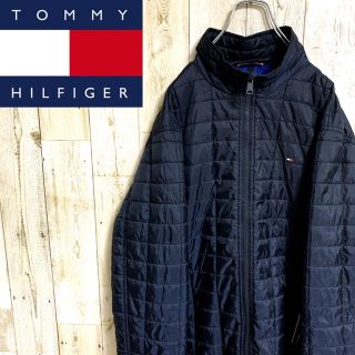 トミーヒルフィガー(TOMMY HILFIGER)の【レア】トミーヒルフィガー☆ワンポイントロゴ刺繍 ライトダウンジャケット(ダウンジャケット)