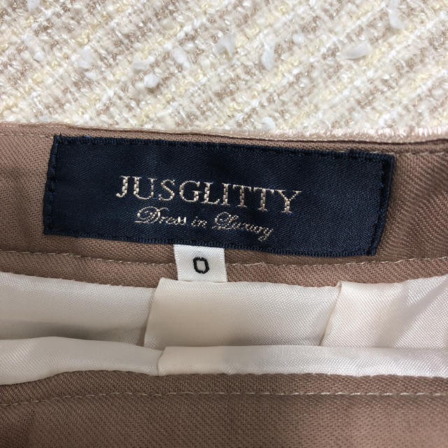 JUSGLITTY(ジャスグリッティー)のジャスグリッティー　ツイードスカート レディースのスカート(ひざ丈スカート)の商品写真