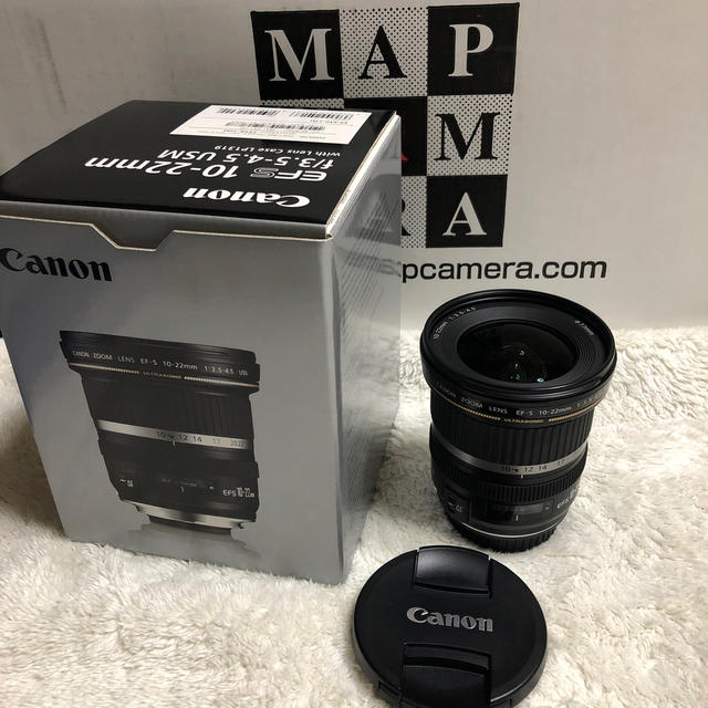 Canon(キヤノン)の【新品に近い】efs 10-22mm f3.5-4.5usm スマホ/家電/カメラのカメラ(レンズ(ズーム))の商品写真