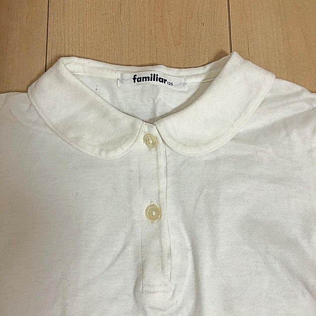 familiar(ファミリア)のファミリア　白　ブラウス　120㎝　美品 キッズ/ベビー/マタニティのキッズ服女の子用(90cm~)(ブラウス)の商品写真