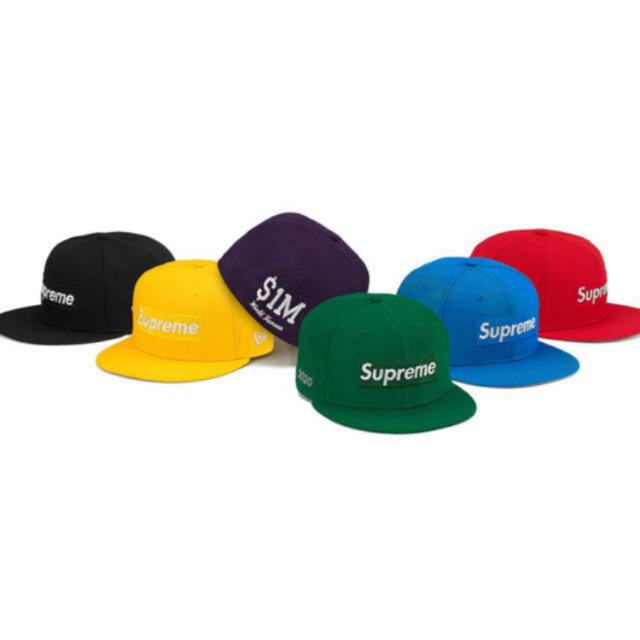 メンズsupreme 20ss new era 黒