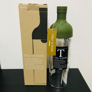 ハリオ(HARIO)のHARIO フィルターインボトル ワインボトル型の水出し茶ボトル(容器)