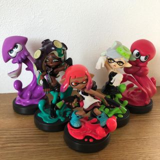 ニンテンドースイッチ(Nintendo Switch)の任天堂Switch スプラトゥーン2 amiibo 5体(ゲームキャラクター)