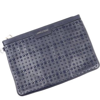 ジミーチュウ(JIMMY CHOO)のジミーチュウ   クラッチバッグ  デレク　スター　スタッズ  美品(セカンドバッグ/クラッチバッグ)