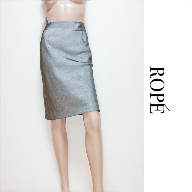 ROPE’(ロペ)のROPE 光沢 膝丈スカート♡ロートレアモン 23区 クミキョク アダムエロペ レディースのスカート(ひざ丈スカート)の商品写真