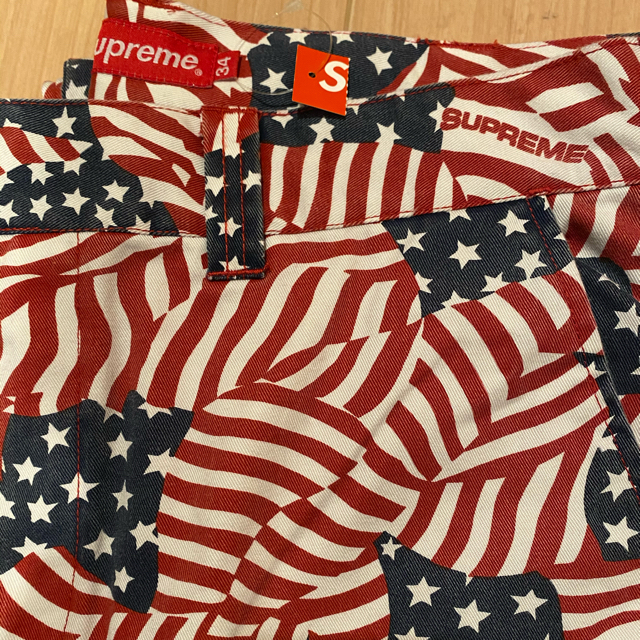 supreme work pants シュプリーム ワークパンツ　国旗のサムネイル