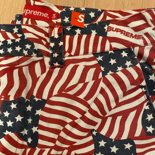 supreme work pants シュプリーム  ワークパンツ　国旗