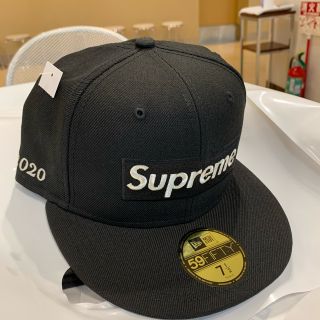 シュプリーム(Supreme)のSupreme New Era Box logo 7 1/2 Black(キャップ)