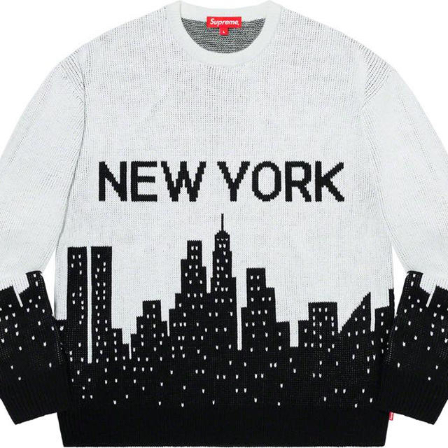 Supreme New York Sweater L Whiteトップス